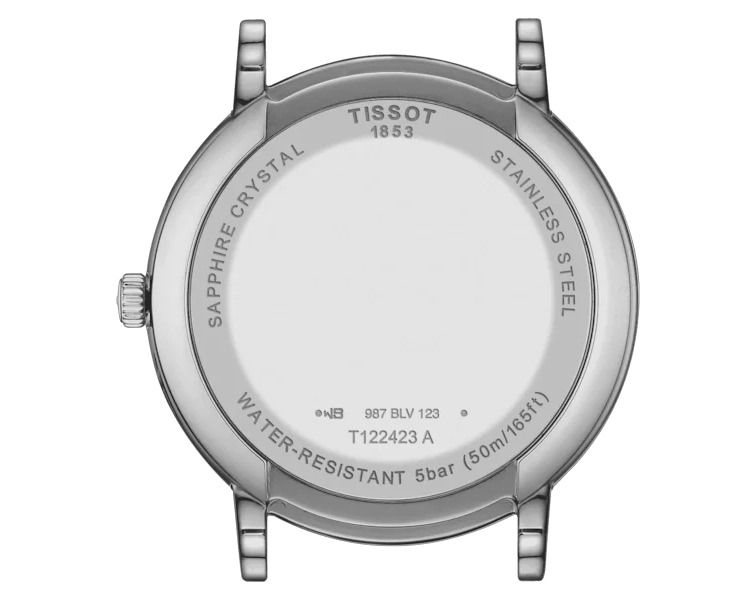 TISSOT Men’s Quartz Swiss Made Stainless Steel Silver Dial 40mm Watch T122.410.11.033.00