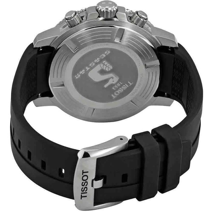 TISSOT Seastar 1000 Men’s Chronograph Quartz Black Silicone Strap Black Dial 45mm Watch T120.417.17.051.00