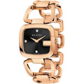 Gucci Women’s Quartz Swiss Made Rose Gold Stainless Steel Black Dial 31mm Watch YA125409