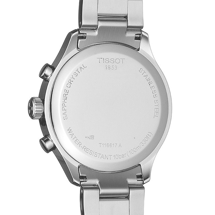 TISSOT Men’s Quartz Swiss Made Silver Stainless Steel Blue Dial 45mm Watch T116.617.11.047.01
